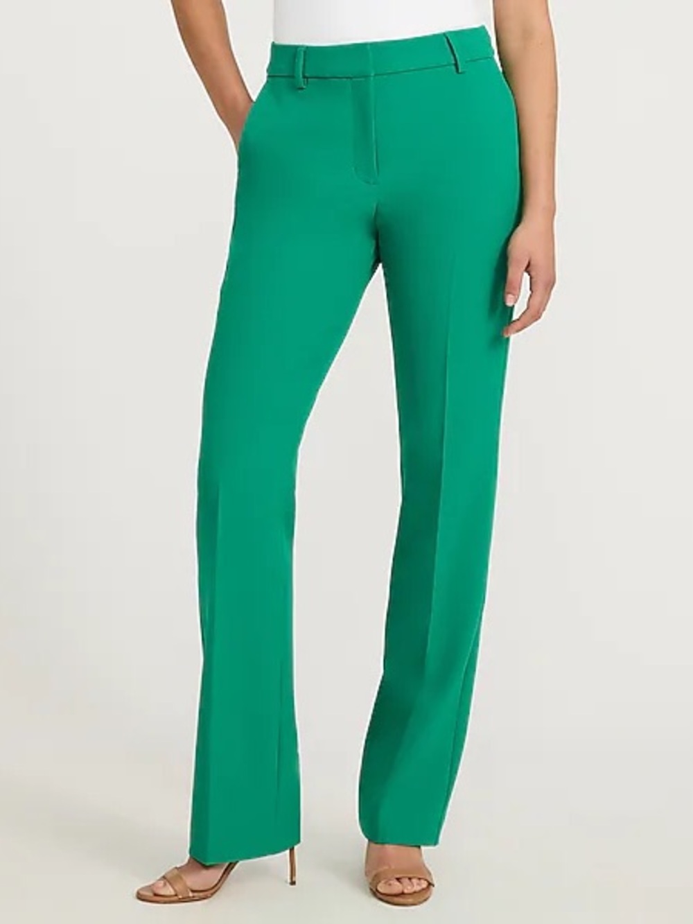 NWT Express Editor Mid Rise Bootcut Pant In Studio Stretch Twill